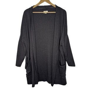 PACT |  Organic Cotton Open Front Cardigan Gray | M/L